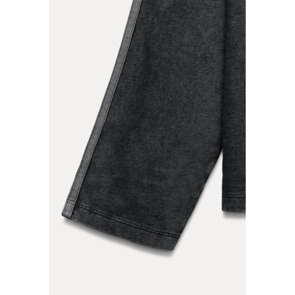 Zara Washed Effect Long Sleeve T-Shirt - M - Picture 3 of 5